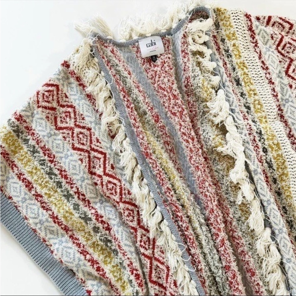 CAbi Multicolor Knit Poncho - Picture 3 of 12